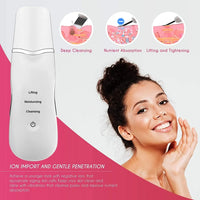 Ultrasonic Skin Scrubber – Deep Facial Cleanser