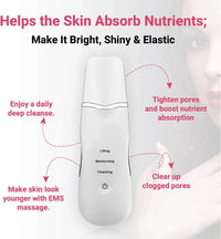 Ultrasonic Skin Scrubber – Deep Facial Cleanser