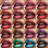 20 Cores de Glitter Lip Glaze